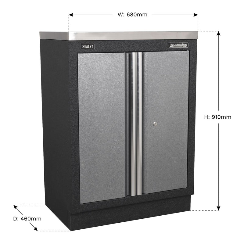 Sealey Superline PRO&reg; Modular 2 Door Floor Cabinet 680mm APMS52