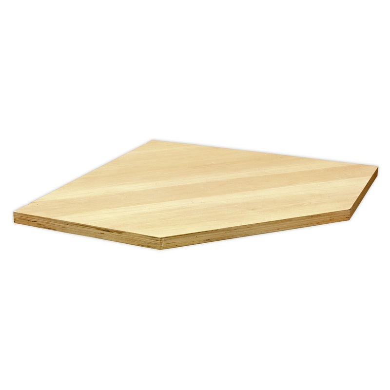 Sealey Superline PRO&reg; Pressed Wood Worktop for Modular Corner Cabinet 865mm APMS60PW