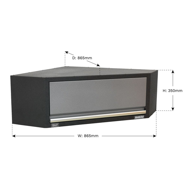 Sealey Superline PRO&reg; Modular Corner Wall Cabinet 865mm APMS61