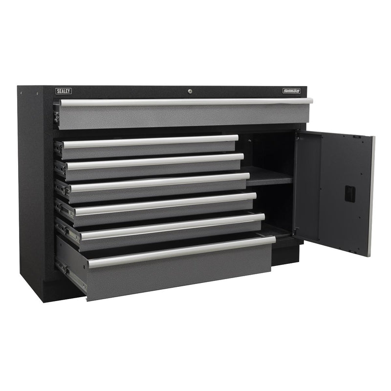 Sealey Superline PRO&reg; Modular Floor Cabinet 7 Drawer 1360mm APMS64