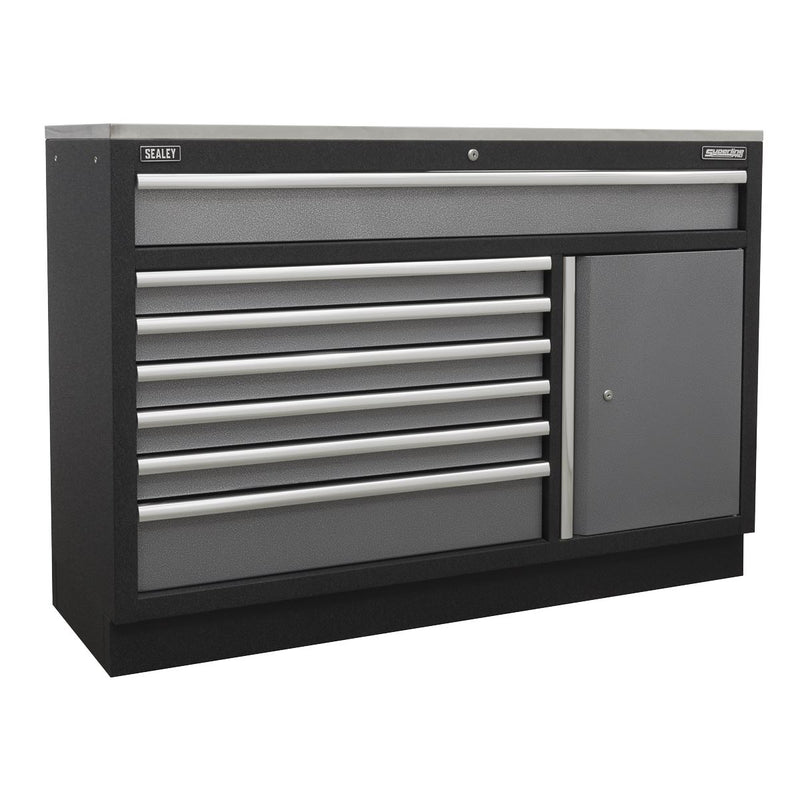 Sealey Superline PRO&reg; Modular Floor Cabinet 7 Drawer 1360mm APMS64