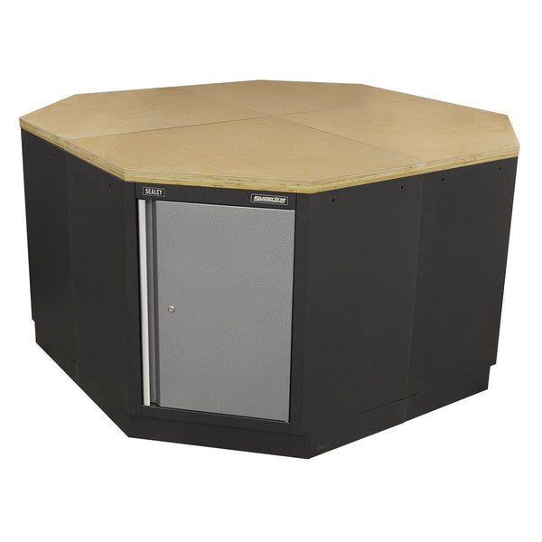 Sealey Superline Pro Workshop Island - Pressed Wood Worktop APMSCOMBOCPW