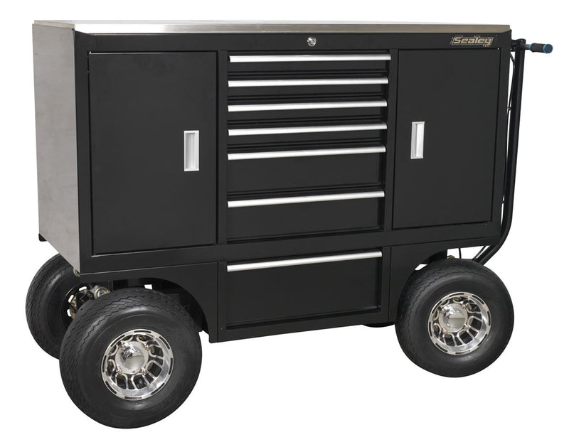 Sealey APPC07 Pit/Yard Cart 7 Drawer Heavy-Duty