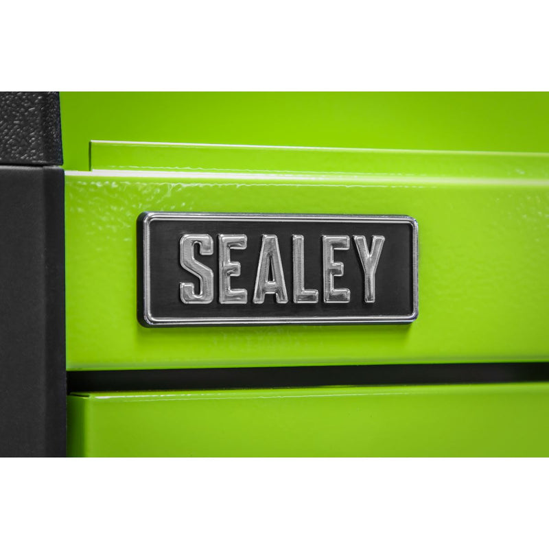 Sealey Superline PRO&reg; Push-to-Open Topchest 4 Drawer - Green APPD4G