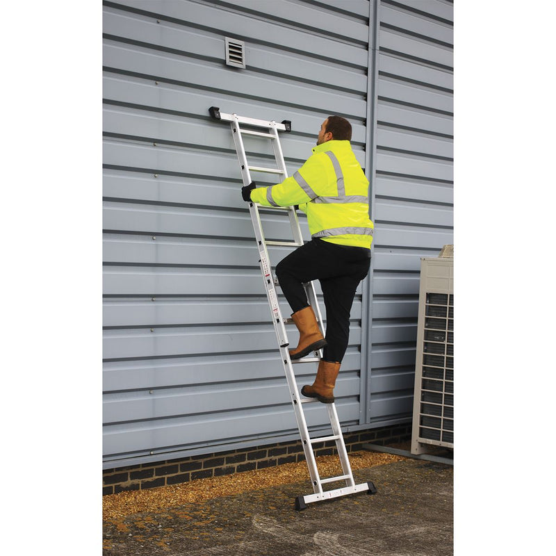 Sealey Scaffold Ladder 4-Way Aluminium - EN 131 ASCL2