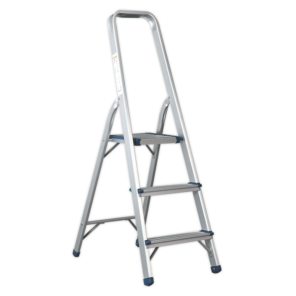 Sealey Aluminium Step Ladder 3-Tread EN 131 ASL3S