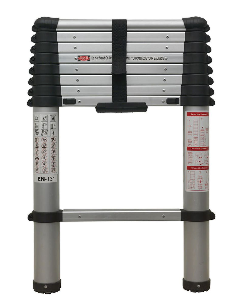 Sealey Telescopic Ladder 9-Tread Aluminium - BS EN 131 ATL09