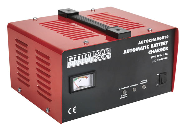 Sealey AUTOCHARGE10 Battery Charger Electronic 10Amp 6/12V 230V