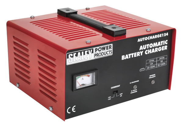 Sealey AUTOCHARGE124 Battery Charger Electronic 18Amp 12/24V 230V