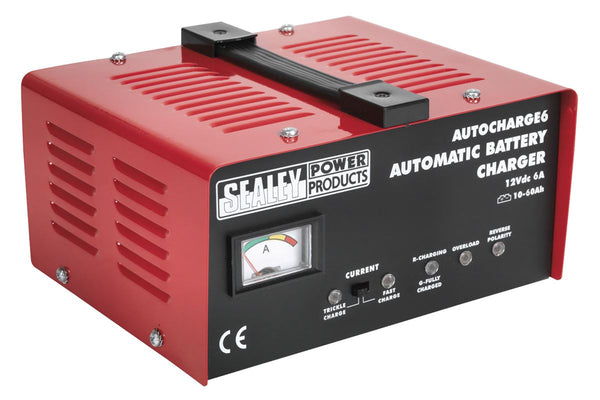 Sealey AUTOCHARGE6 Battery Charger Electronic 6Amp 12V 230V