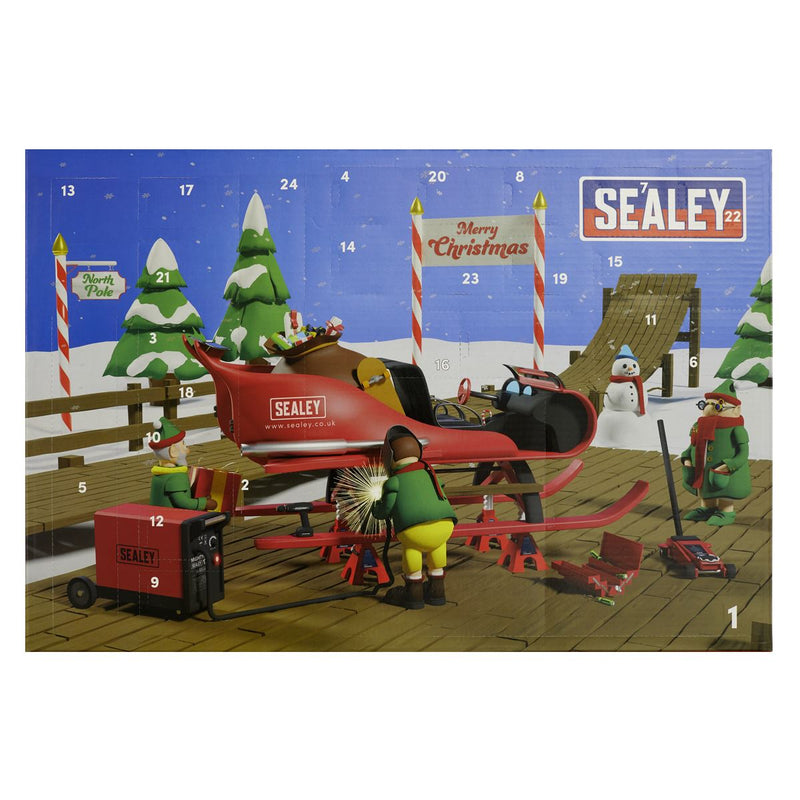 Sealey AVC002 Ratchet, Socket & Bit Set 39pc Advent Calendar