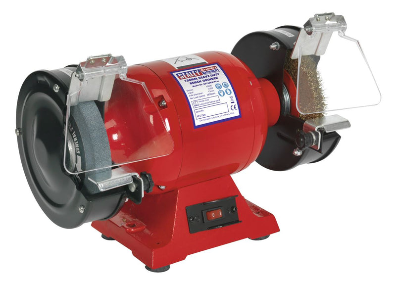 Sealey Heavy-Duty 150mm Bench Grinder with Wire Wheel 450W/230V BG150XW/99