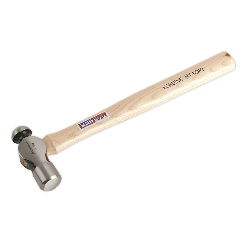 Sealey Premier Ball Pein Hammer with Hickory Shaft 1lb BPH16