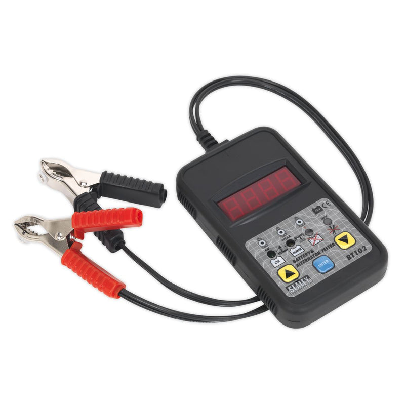 Sealey BT102 Digital Battery & Alternator Tester 12V