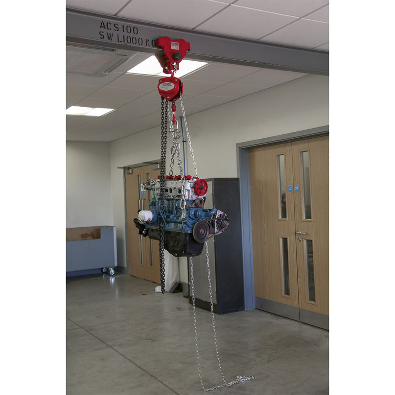 Sealey Chain Block 2.5m - 1 Tonne CB1000