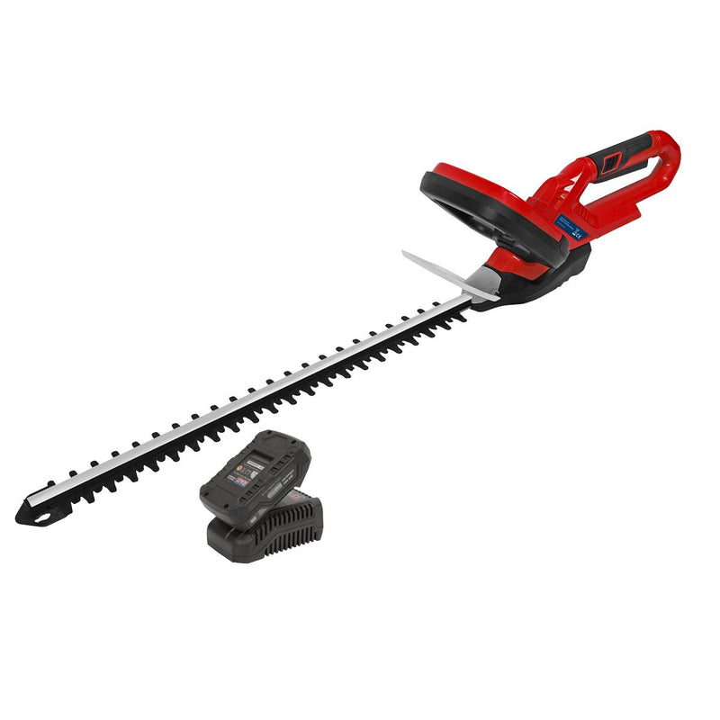 Sealey SV20 Series 52cm Cordless Hedge Trimmer 20V 2Ah with Battery & Charger CHT20VCOMBO2