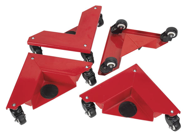 Sealey Corner Transport Dollies 150kg Capacity - Set of 4 CM4