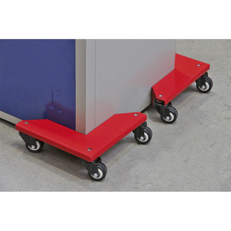 Sealey Corner Transport Dollies 150kg Capacity - Set of 4 CM4