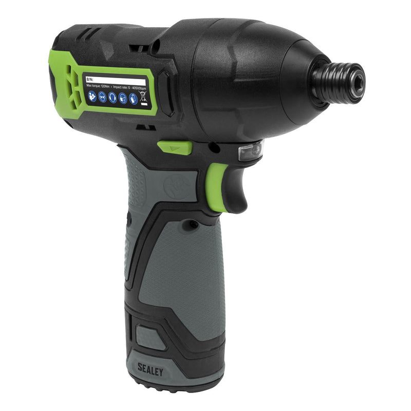 Sealey SV10.8 Series 1/4"Hex Drive Cordless Impact Driver 10.8V - Body Only CP108VCIDBO