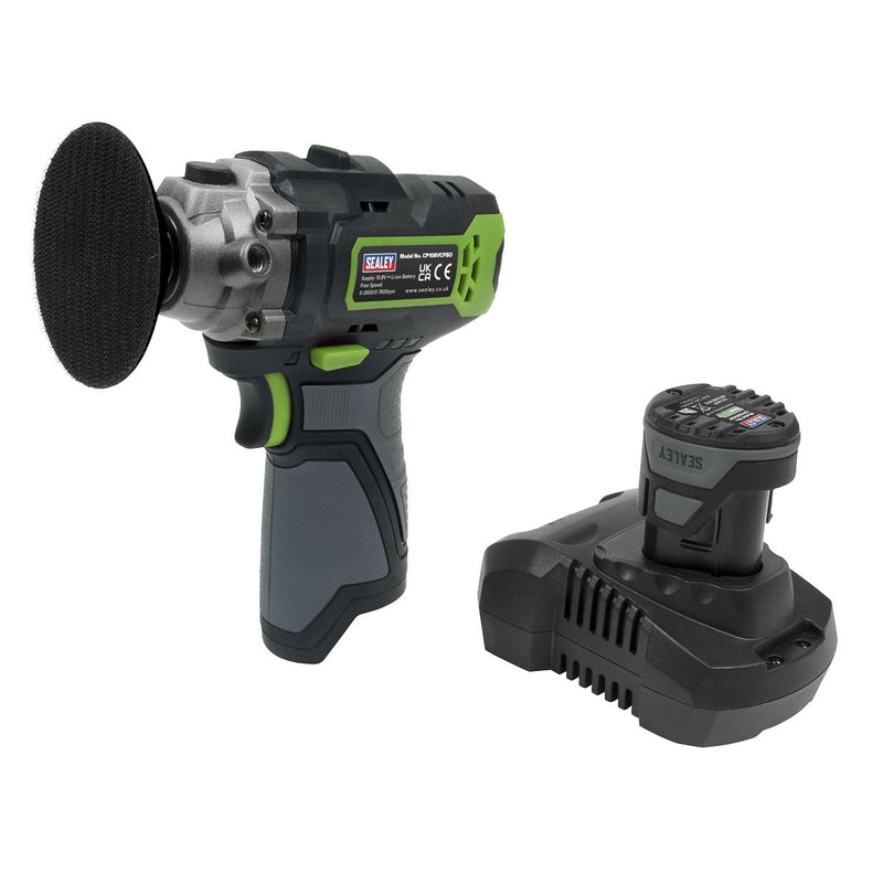 Sealey SV10.8 Series 75mm Cordless Polisher Kit 10.8V 2Ah CP108VCP