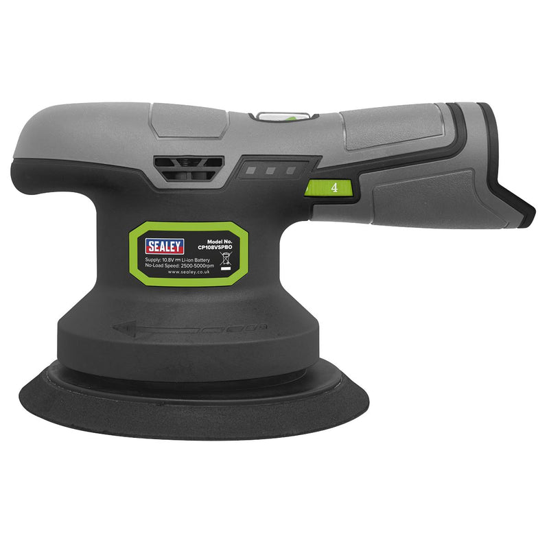 Sealey SV10.8 Series 150mm Cordless Dual Action Sander/Polisher 10.8V - Body Only CP108VSPBO