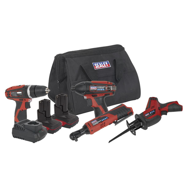 Sealey CP1200COMBO3 SV12 Series 4 x 12V Cordless Power Tool Combo Kit