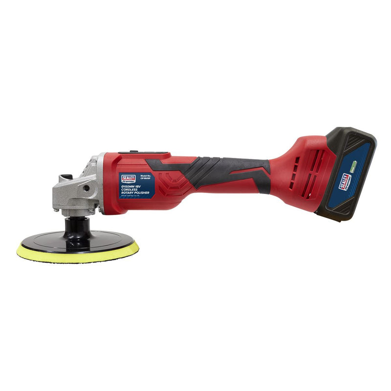 Sealey CP18VRP Cordless Rotary Polisher �150mm 18V Lithium-ion