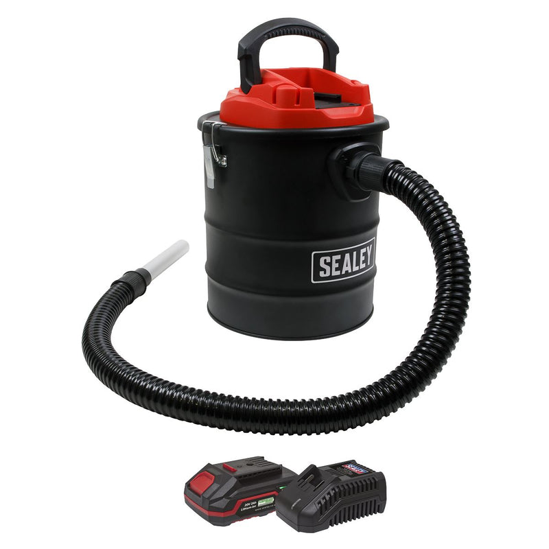 Sealey SV20 Series 15L Cordless Handheld Ash Vacuum Cleaner Kit 20V 2Ah SV20 CP20VAVKIT1