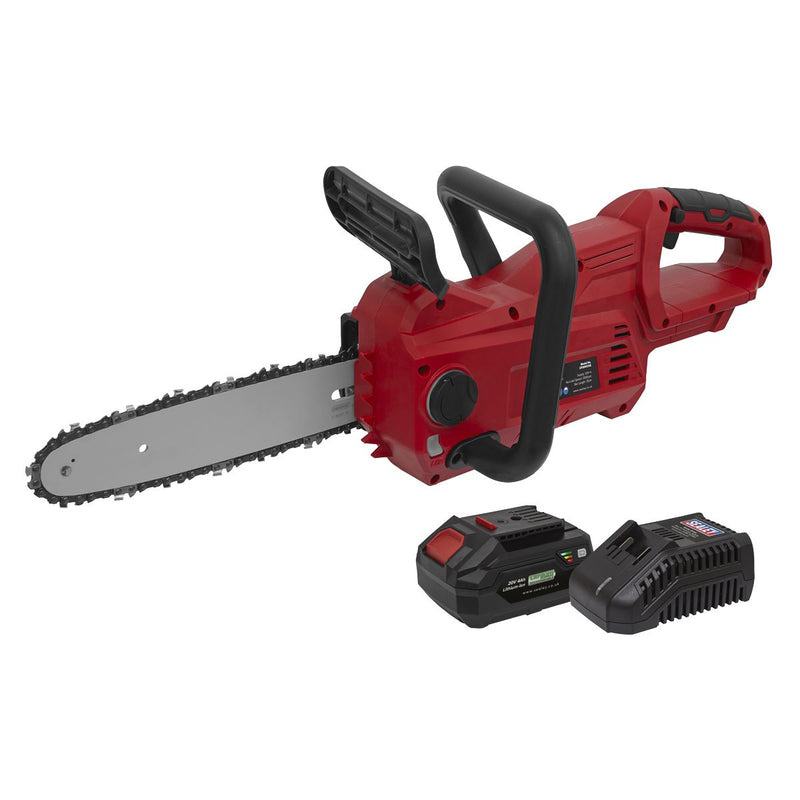 Sealey Cordless Chainsaw 25cm 20V 4Ah SV20 Series Kit CP20VCHSKIT1