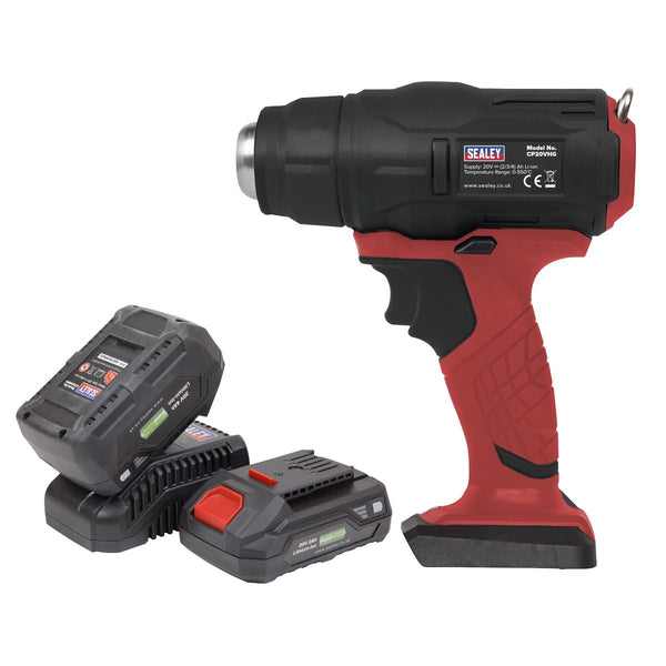 Sealey SV20 Series Cordless Heat Gun Kit 20V - 2 Batteries CP20VHGKIT2