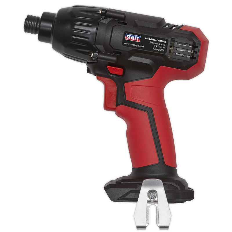 Sealey SV20 Series 1/4"Hex Drive Cordless Impact Driver 20V - Body Only CP20VID