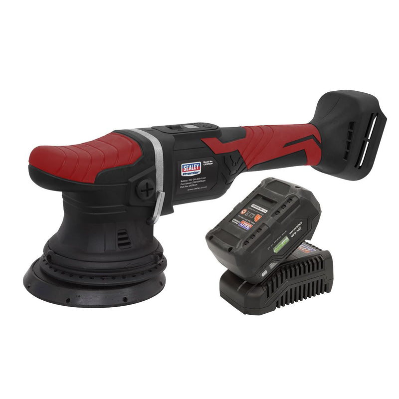 Sealey Premier SV20 Series 125mm Cordless Orbital Polisher Kit 20V 4Ah CP20VOPKIT