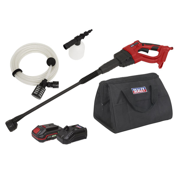 Sealey SV20 Series Cordless Pressure Washer Kit 20V 2Ah CP20VPWKIT1