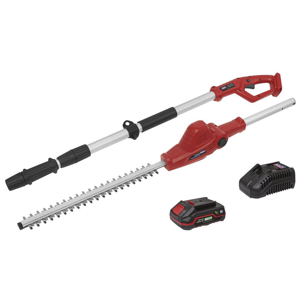 Sealey SV20 Series Cordless Telescopic Hedge Trimmer Kit 20V 2Ah CP20VTP01