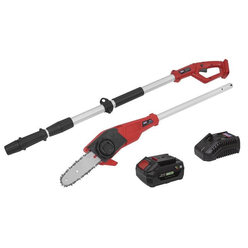 Sealey SV20 Series 20cm Cordless Telescopic Chainsaw Kit 20V 4Ah CP20VTP02