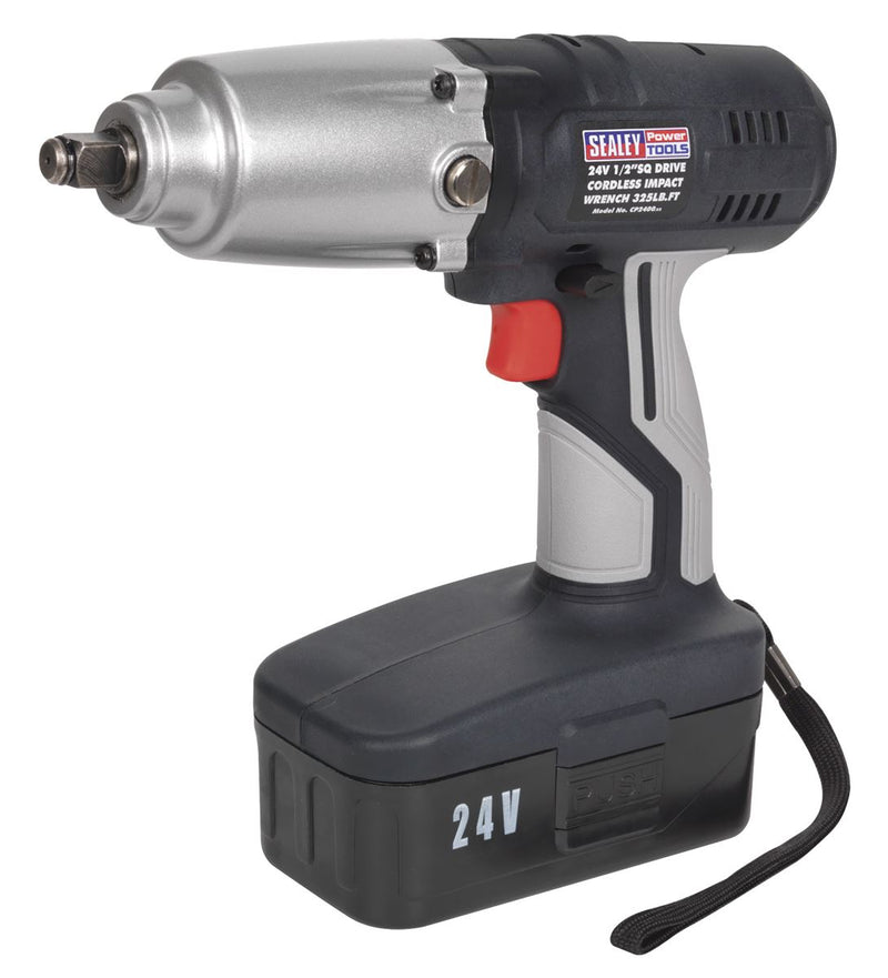 Sealey CP2400 Cordless Impact Wrench 24V 1/2"Sq Drive 325lb.ft