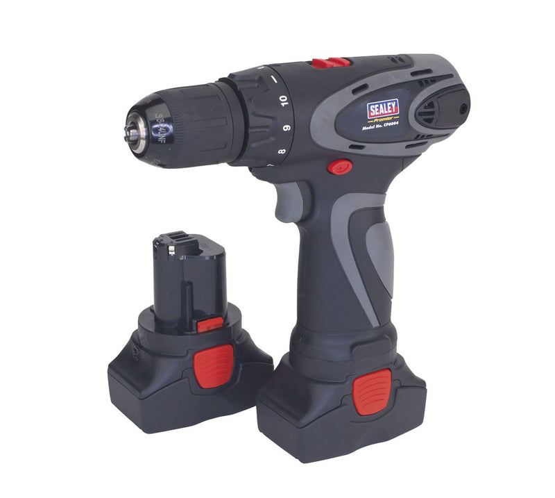 Sealey CP6004 Cordless Drill/Driver �10mm 14.4V 2Ah Lithium-ion 10mm 2-Speed Motor - 2 Batteries 40min Charger