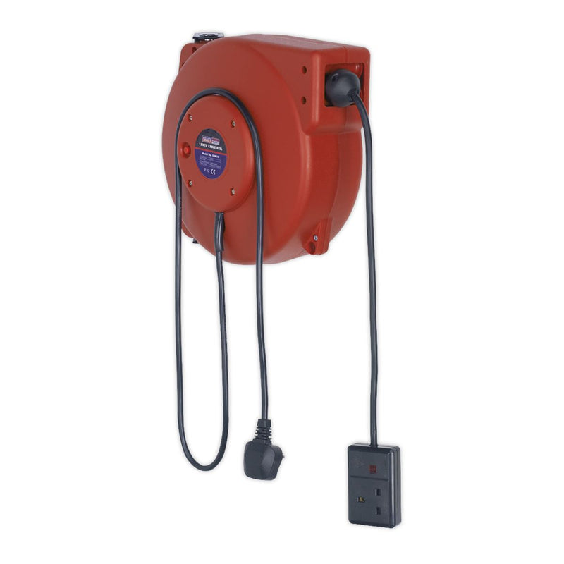 Sealey 10m Retractable Cable Reel System 2 x 230V CRM10