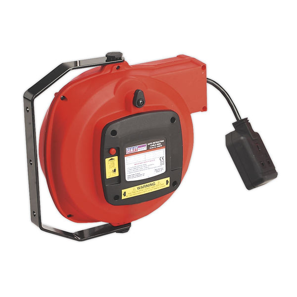 Sealey 10m Retractable Cable Reel System 2 x 230V CRM10