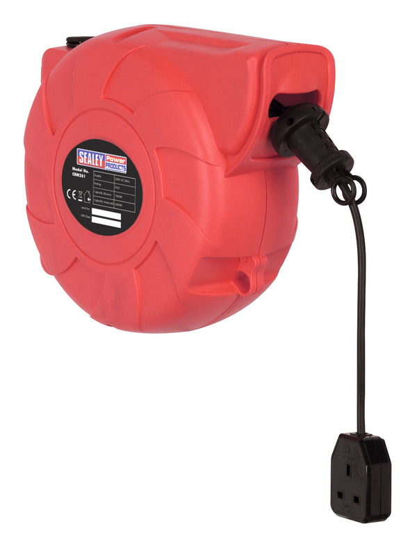 Sealey 25m Retractable Cable Reel System 1 x 230V CRM251