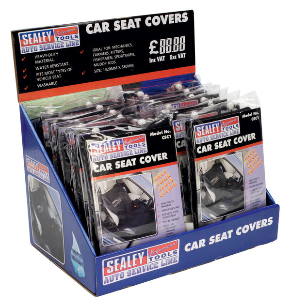 Sealey CSC112 Seat Cover Display Box of 12