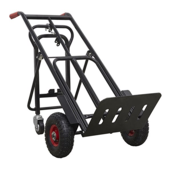Sealey Premier Heavy-Duty 3-in-1 Sack Truck with PU Tyres 300kg Capacity CST989HD