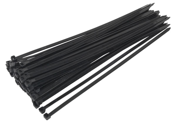 Sealey Cable Tie 350 x 7.6mm, Black - Pack of 50 CT35076P50