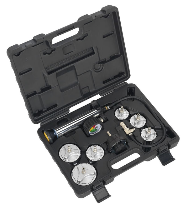 Sealey Commercial Cooling System Pressure Test Kit 7pc CV0011