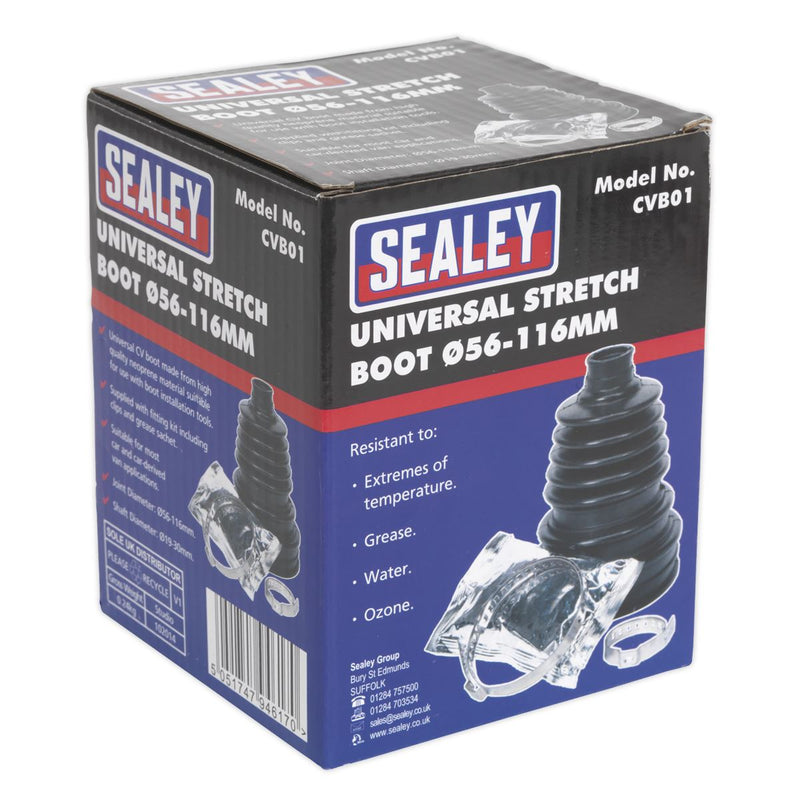 Sealey CVB01 Universal Stretch CVJ Boot �56-116mm