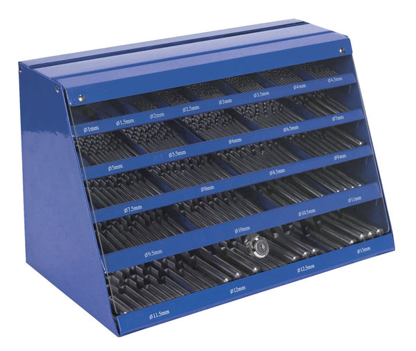 Sealey DBFGSET Drill Bit Countertop Dispenser 250pc HSS Fully Ground