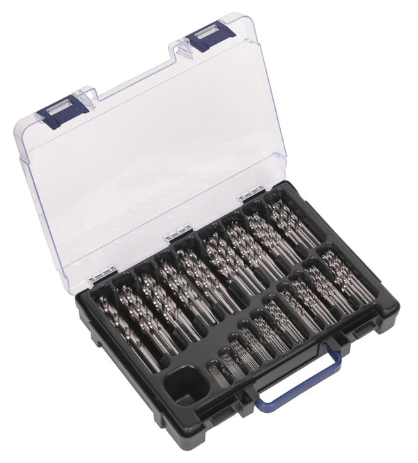 Sealey HSS Fully Ground Drill Bit Assortment 1-10mm 170pc DBS170FG