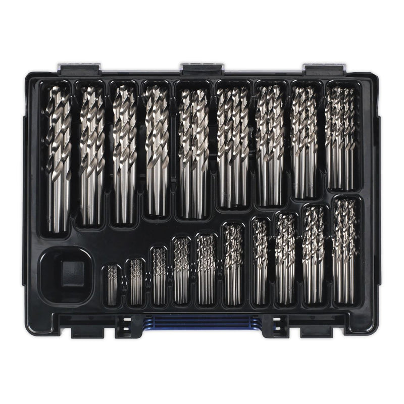 Sealey HSS Fully Ground Drill Bit Assortment 1-10mm 170pc DBS170FG