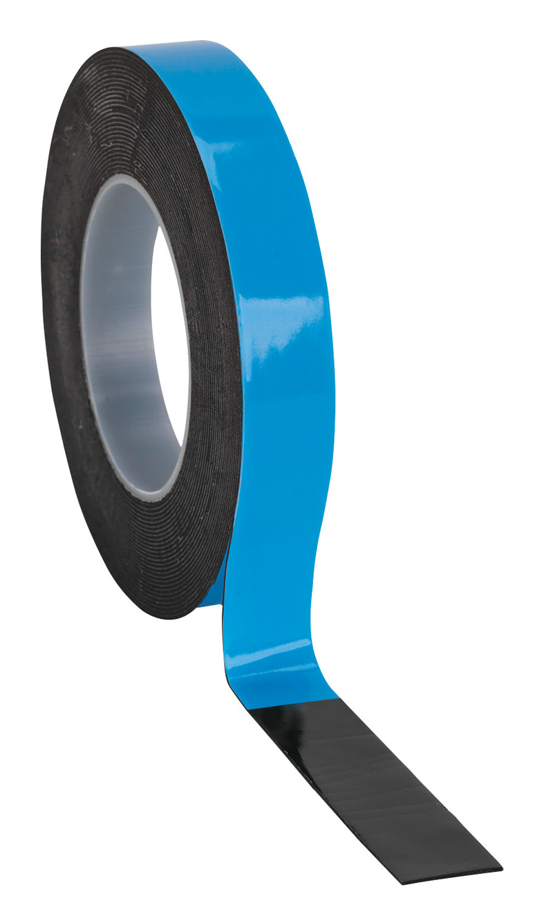 Sealey DSTB195 Double-Sided Adhesive Foam Tape 19mm x 5m Blue Backing