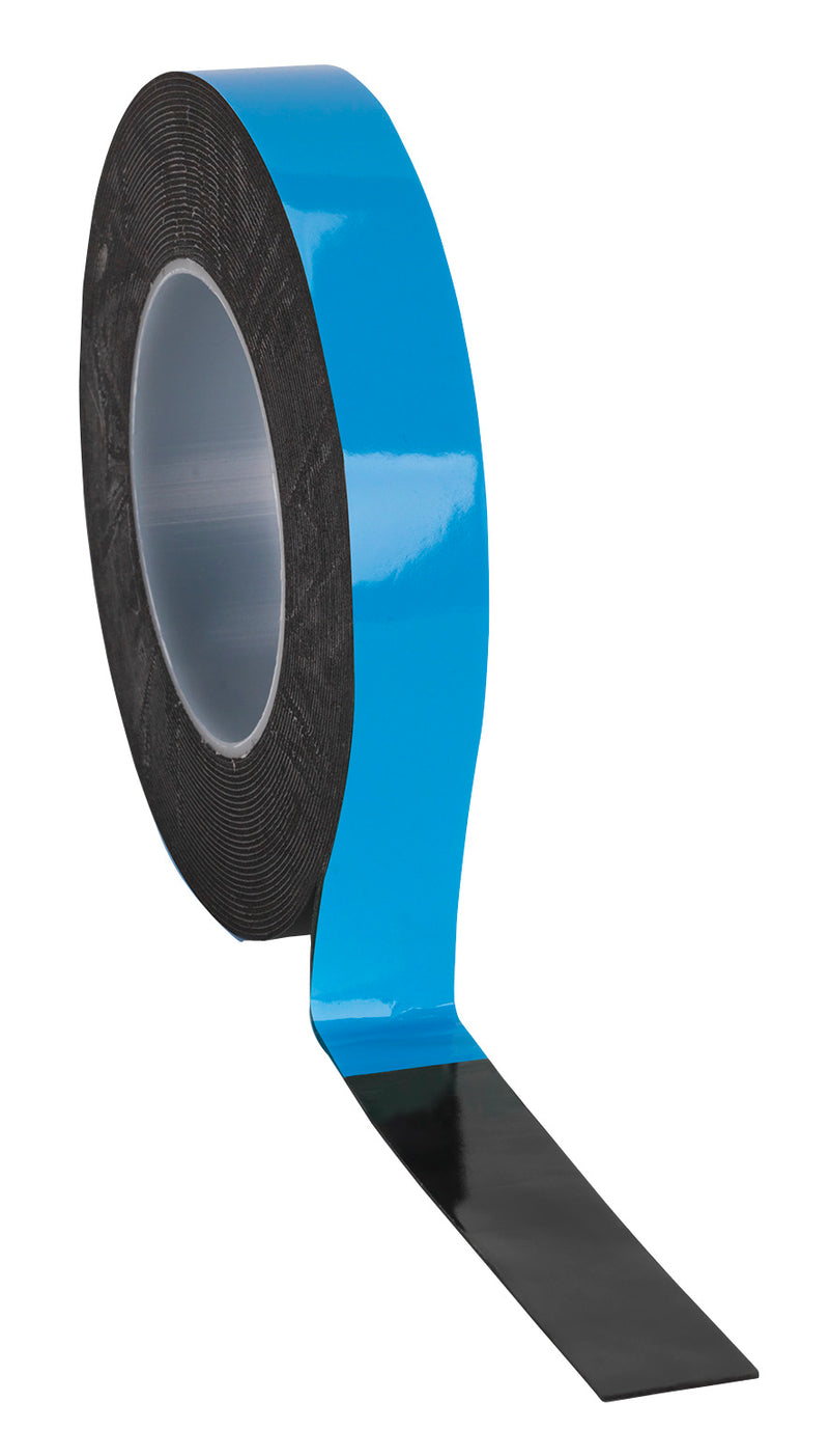 Sealey DSTB2510 Double-Sided Adhesive Foam Tape 25mm x 10m Blue Backing